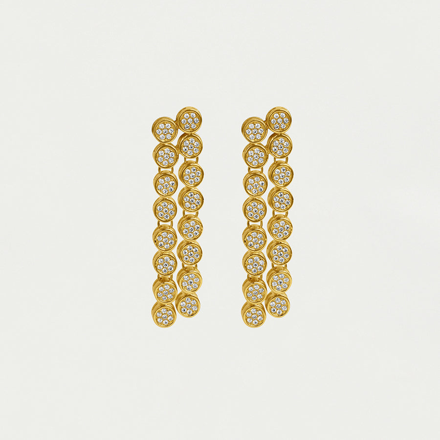 Mirabeau Pavé Statement Drop Earrings