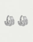 Dauphine Pavé Hoop Earrings