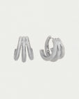 Dauphine Pavé Hoop Earrings