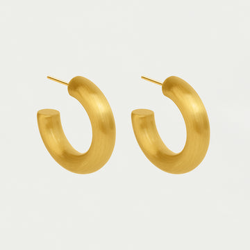 Thick Small Dune Hoops