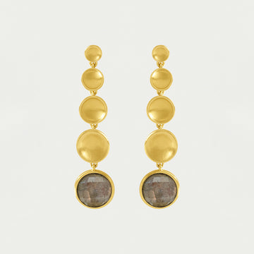 Sol Statement Gemstone Drop Earrings