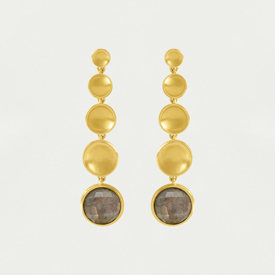 Sol Statement Gemstone Drop Earrings