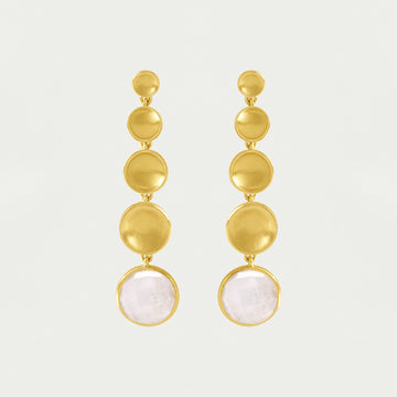 Sol Statement Gemstone Drop Earrings