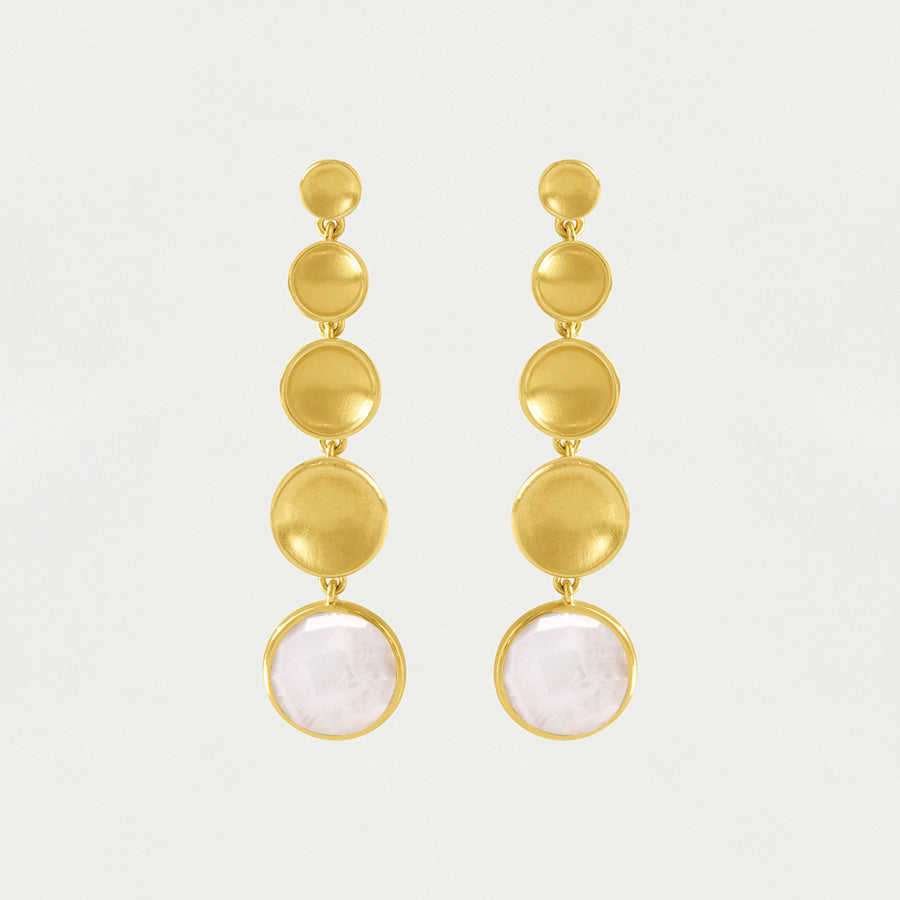 Sol Statement Gemstone Drop Earrings