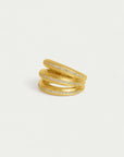 Dauphine Pavé Stacking Ring