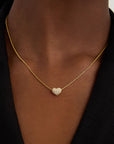 Petit Pavé Heart Pendant