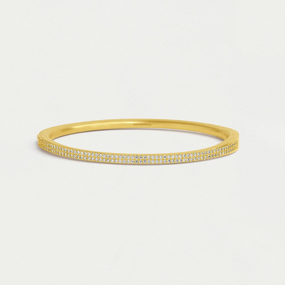 Dean Davidson | Signature Pave Hinge Bangle | Gold